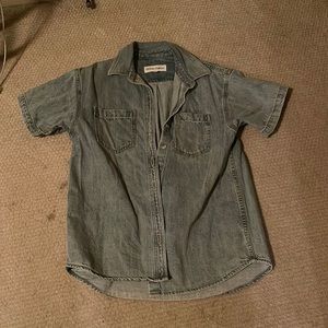 Worn once aritzia denim shirt